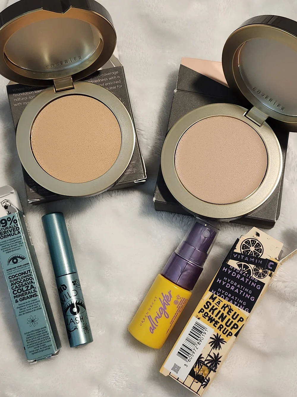 COVER FX Cream Foundation Duo with Extra Peach Sponges